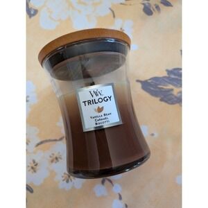 WoodWick Trilogy Cafe Sweets Candle - 9.7oz Hourglass - Used